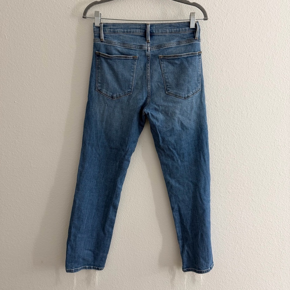 Frame Womens Le High Straight Raw Hem Denim Jeans Size 28 - Picture 2 of 3
